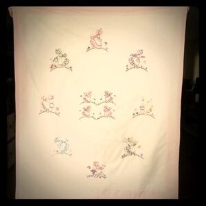 Holly Hobby Embroidered Crib Quilt